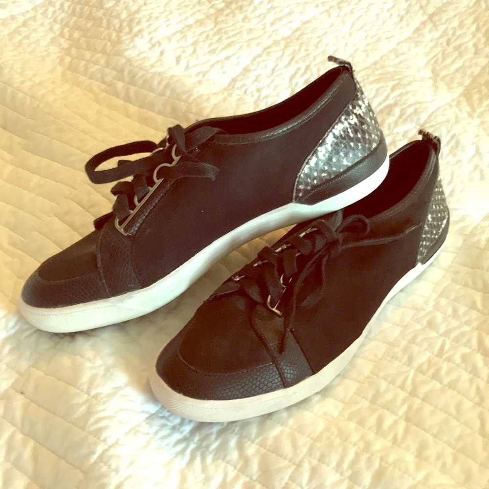 Black sneakers